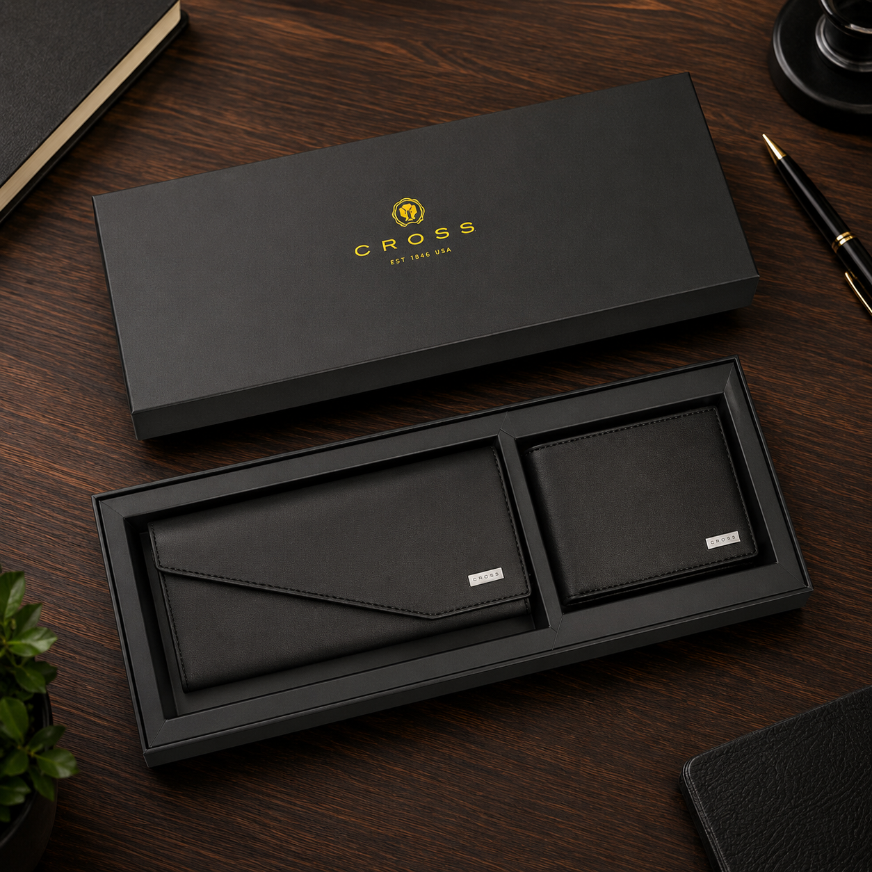 Cross Men’s & Women’s Wallet Combo – Premium His & Hers Gift Set