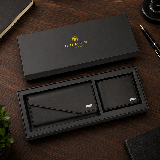 Cross Men’s & Women’s Wallet Combo – Premium His & Hers Gift Set