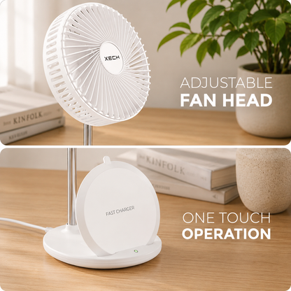 Aerocharge Fan with Wireless Charger