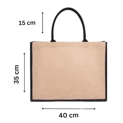 Heavy Duty Jute Shopping Bag (L)