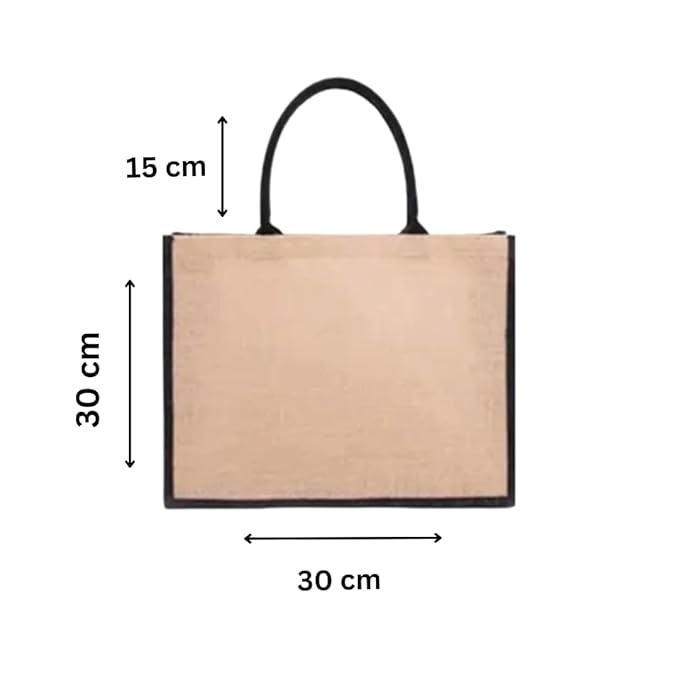 Pack of 2 Heavy Duty Jute Shopping Bag (L)