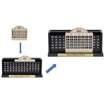 Personalized Desk Calendar with Name Plate
