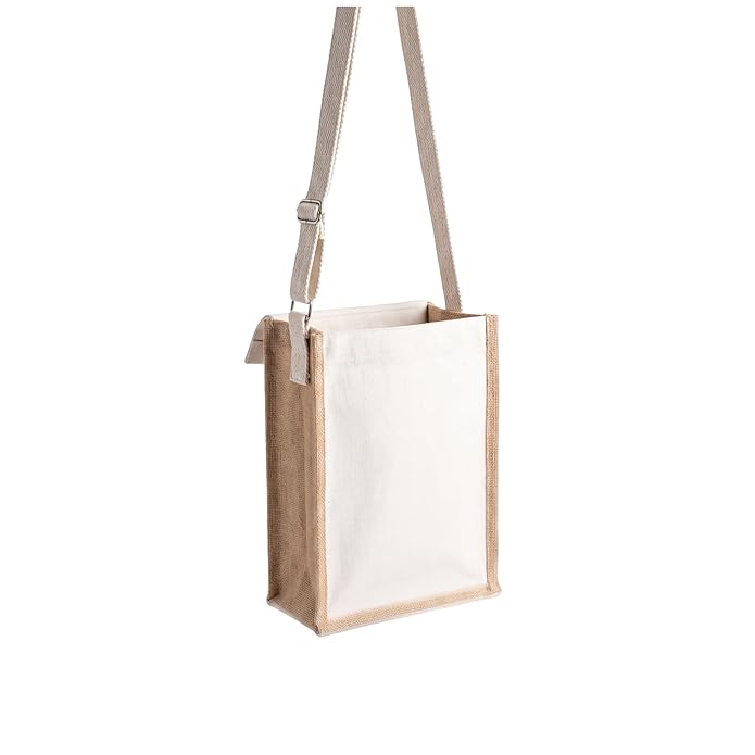 Jute Minimalistic Simple Sling Bag - Customizable