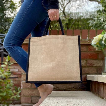 Heavy Duty Jute Shopping Bag (M)