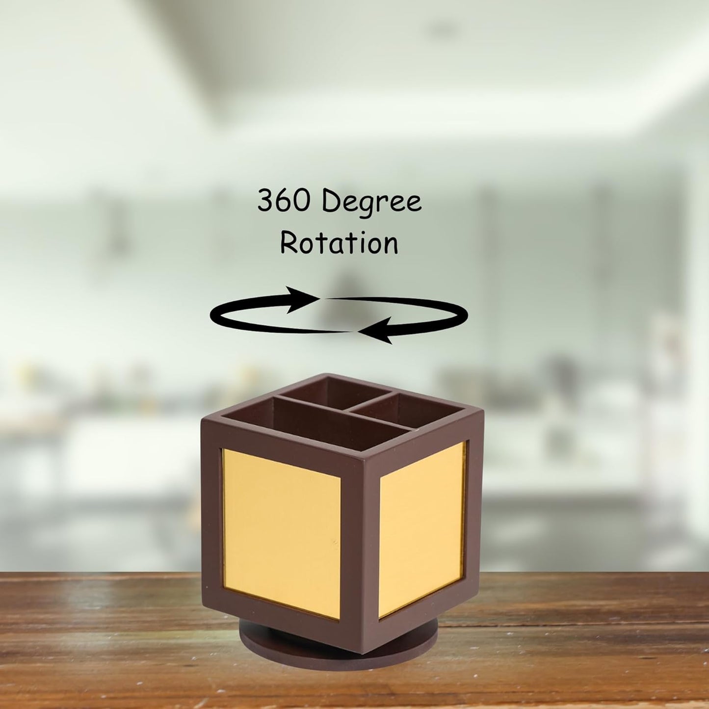 Personalized Rotating Pen Stand with 360-degree Movement