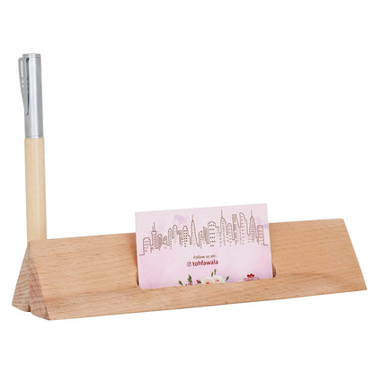Personalized Pen With Desk Name Plate & Table Clock
