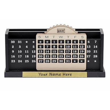 Personalized Desk Calendar with Name Plate