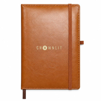 Crownlit Daily Productivity Planner Journal, A5 Brown