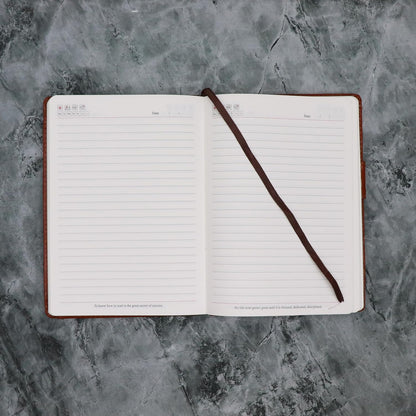 Brown Executive Diary with Pouch