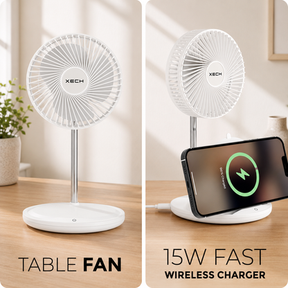 Aerocharge Fan with Wireless Charger