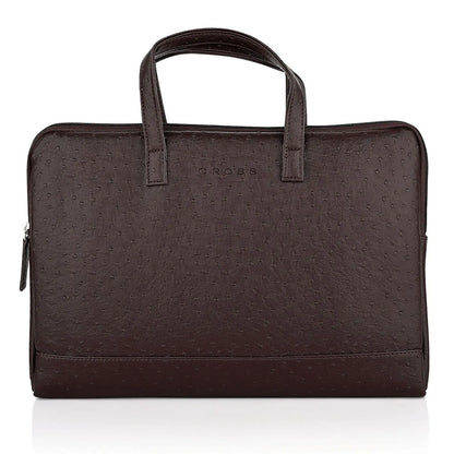Cross Racie Laptop Sleeve with Handle & Luggage Strap – Brown(Fits up to 14")
