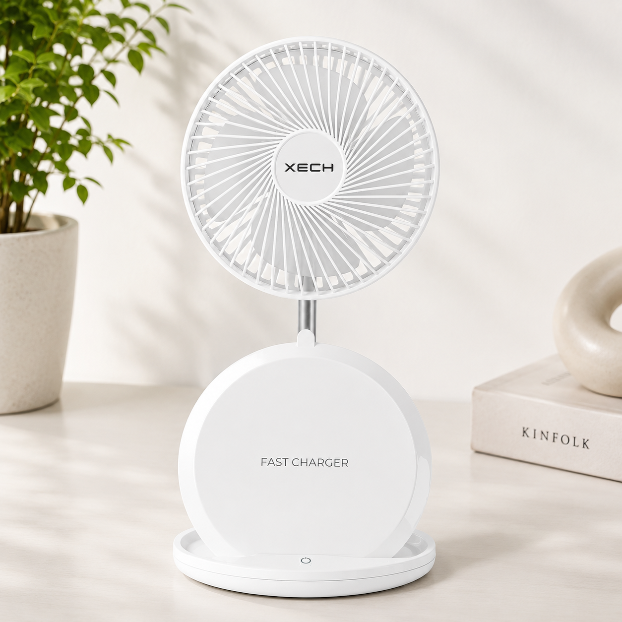 Aerocharge Fan with Wireless Charger